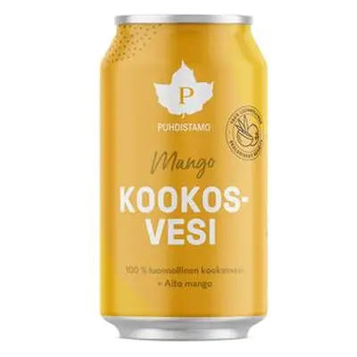 Puhdistamo Coconut Water 310ml mango (Kokosová voda) - Puhdistamo