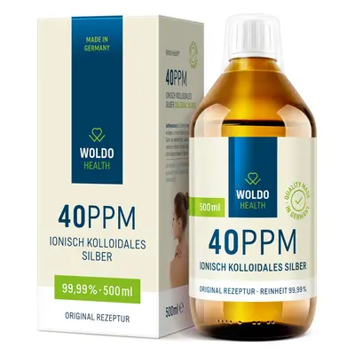 Woldohealth Koloidní stříbro 40 ppm 500ml - Woldohealth