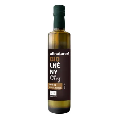 Allnature Lněný olej BIO 250 ml - Allnature