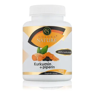 Golden Nature Kurkumin 95% + Piperin 100 cps. - Golden Nature