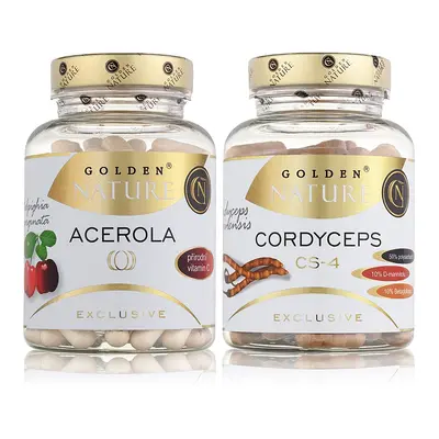 GN Exclusive Acerola 100 cps. + Cordyceps 100 cps - Golden Nature