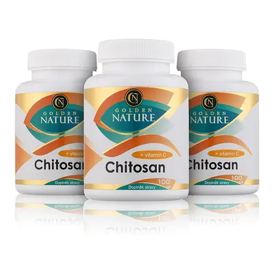 2+1 Golden Nature Chitosan + Vitamin C 300 cps. - Golden Nature