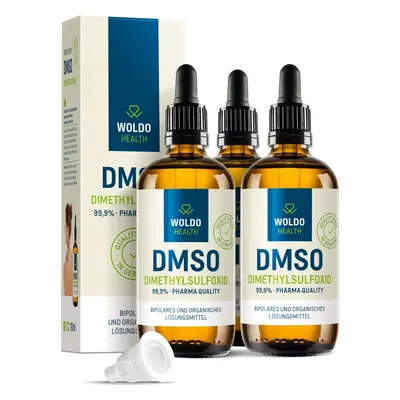 2+1 WoldoHealth DMSO dimethylsulfoxid 99,9% 300 ml. - Woldohealth