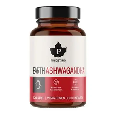 Puhdistamo Earth Ashwagandha BIO 120 kapslí - Puhdistamo