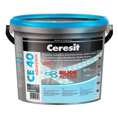 Spárovací hmota Ceresit CE 40 Aquastatic 5 kg cementgrey