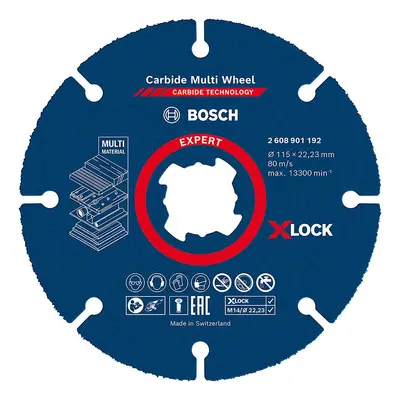 Expert Carbide Multi Wheel X-Lock cutting disc 115 mm