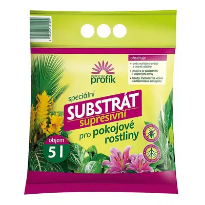 Profík - supresivní substrát pro pokojové rostliny 5 l