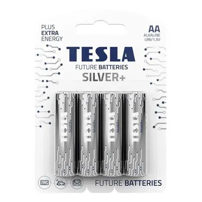 Baterie Tesla AA LR06 Silver+ 4 ks