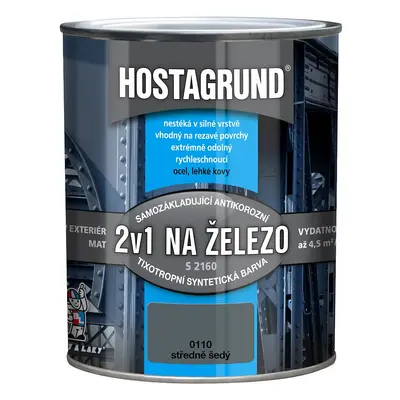 Hostagrund S2160 0110 šedý střední 0.6l