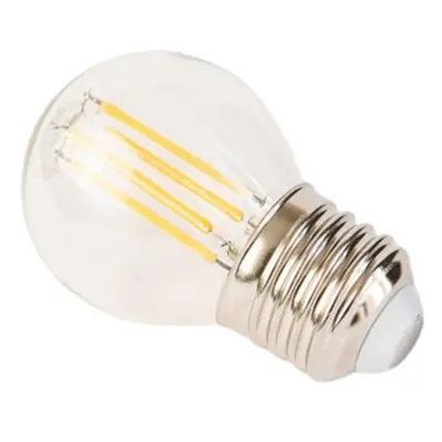 LED žárovka filament retro miniglobe 4.2W E27 2700K 470LM