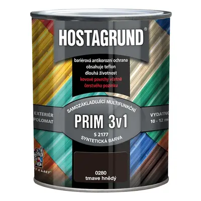 Hostagrund prim3v1 0280 hnědá tmavá 0.6l