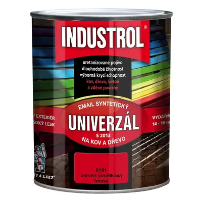 Industrol uni 8191 červeň rumělková tmavá 0,75l