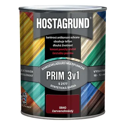 Hostagrund prim3v1 0840 červenohnědý 0.6l