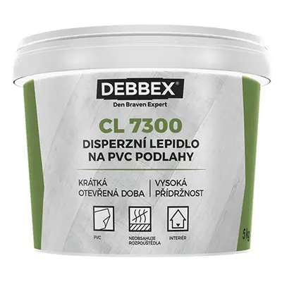 Den Braven Debbex disperzní lepidlo na PVC podlahy CL 7300 5 kg