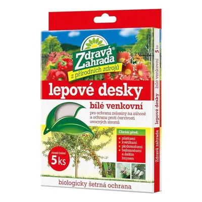 Zdravá zahrada - lepové desky (bílé, venkovní)