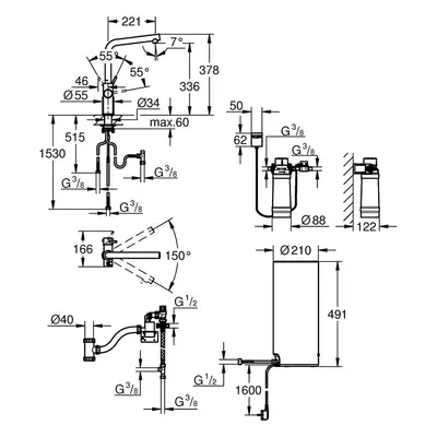 Výpusť s bojlerem stojánková GROHE RED DUO 30325DC1