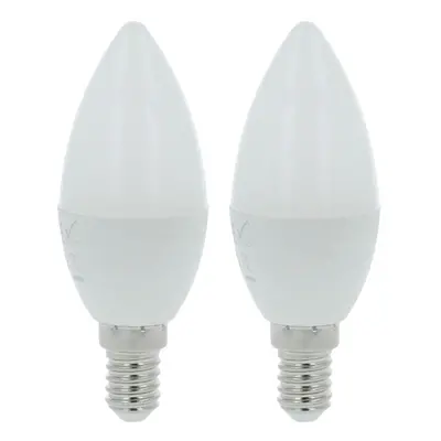 LED žárovka candle svíčka 5W E14 3000K 450LM, 2 pack