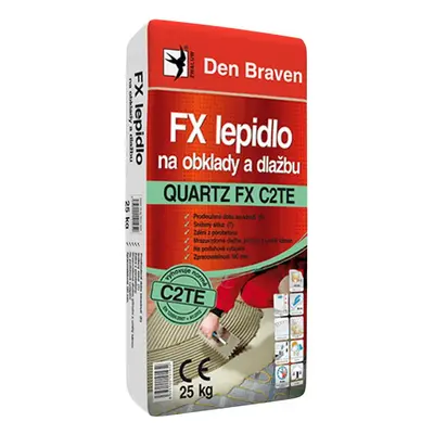 Den Braven FX lepidlo na obklady a dlažbu QUARTZ FX C2TE 7 kg šedá