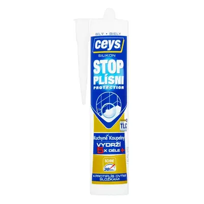 Silikon sanitární Ceys stop plísni bílý 280 ml