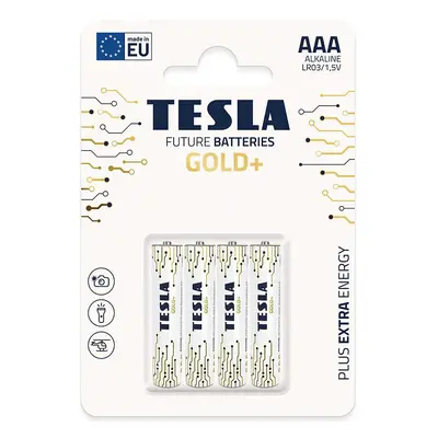 Baterie Tesla AAA LR03 Gold+ 4 ks