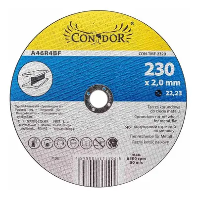 Korundový řezný kotouč na kov 230 x 2,0 mm, Condor