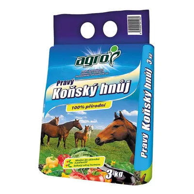 AGRO Koňský hnůj 3 kg