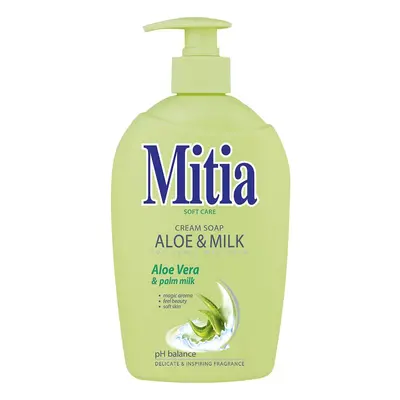 Mitia tek.mýdlo s dáv.aloe+milk 500 ml