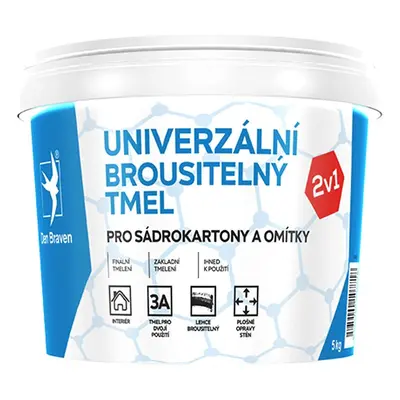 Univerzální brousitelný tmel Den Braven 5 kg