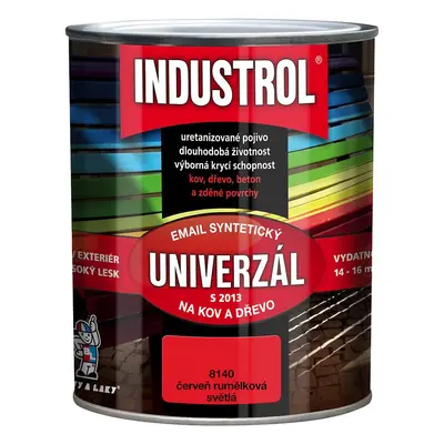 Industrol uni 8140 červeň rumělková světlá 0,75l