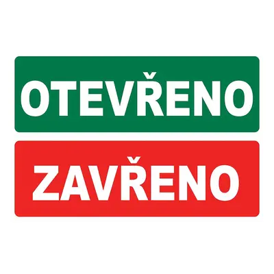 Plast 2 mm otevřeno - zavřeno