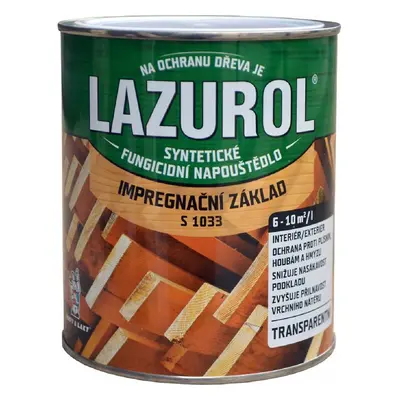 Lazurol S1033 impregnační základ čirý 0,75L