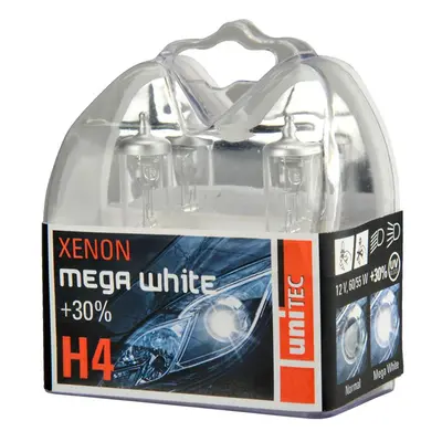 Žárovka 12V H4 60/55W Unitec Xenonmegawhite 2 ks