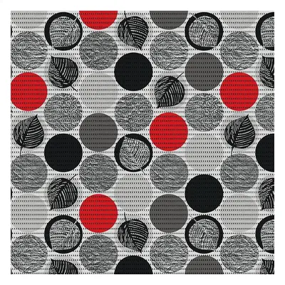 Podložka do koupelny 271-3161 Dots Red 65x15