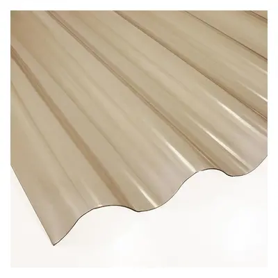 Vlnitá deska PVC 2000 x 900 x 0,8 mm kouřová