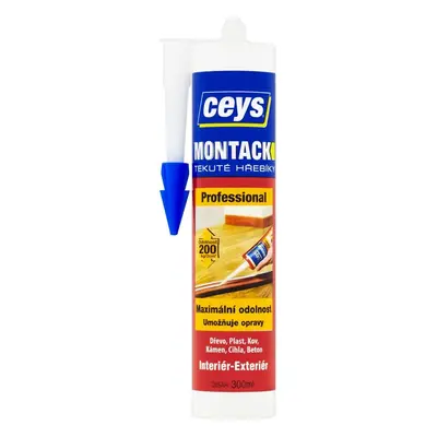 Montážní lepidlo Ceys Montack Professional tekuté hřebíky 300 ml