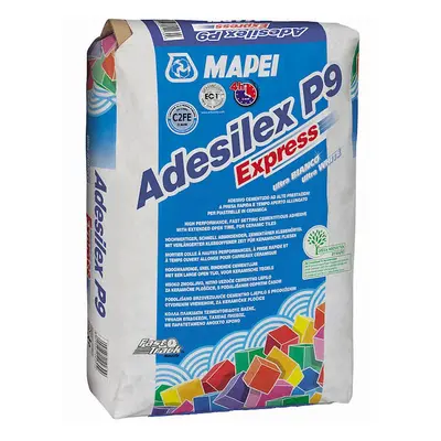 Lepidlo na obklady a dlažbu Mapei Adesilex P9 Express C2TE 25 kg šedé