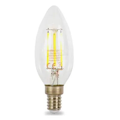 LED žárovka candle svíčka 4.2W E14 4000K 570LM