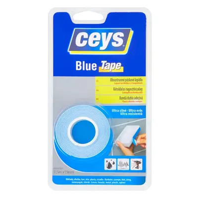 Oboustranné páskové lepidlo Ceys Blue Tape 1,5m x 19mm