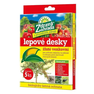 Zdravá zahrada - lepové desky (žluté, venkovní)