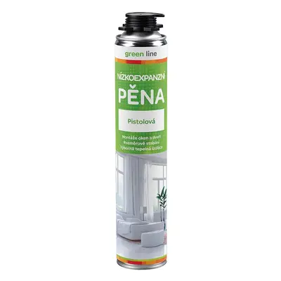 Montážní pěna nízkoexpanzní Green line pistolová 750 ml