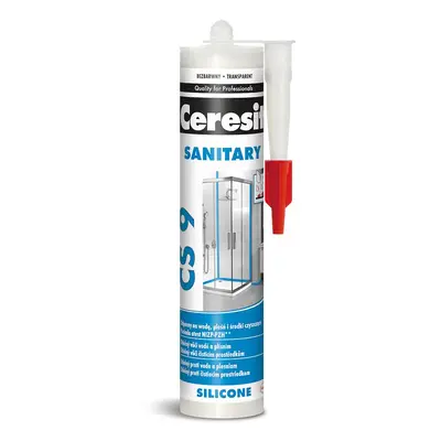 Silikon sanitární Ceresit CS 9 transparentní 280 ml