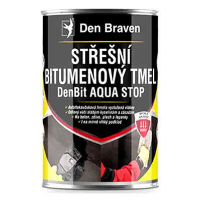 Střešní bitumenový tmel Den Braven DenBit AQUA STOP 1 kg