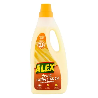 Čistič ALEX extra lesk 2v1 s vůní pomeranče 750 ml