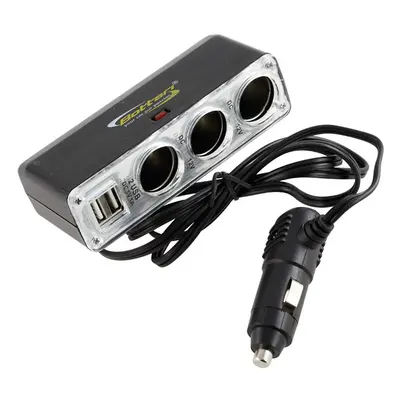 Roztrojka Multisocket 12/24V 2xUSB 1A (nedostupné)