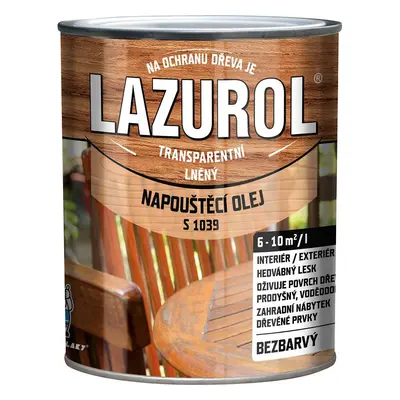 Lazurol napouštěcí olej přírodní 0,75l