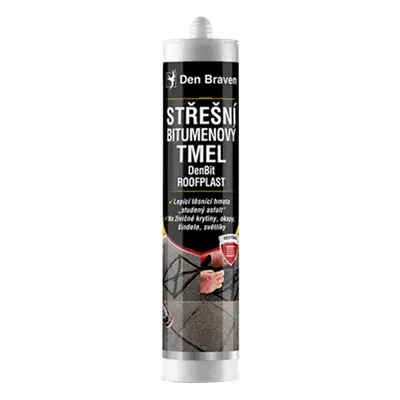 Střešní bitumenový tmel Den Braven DenBit Roofplast 310 ml