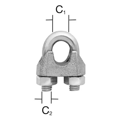 Svorka lanová 3 mm zn 12 ks