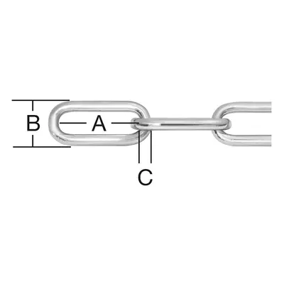 Řetěz ocel c3mm žárový zn