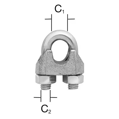 Svorka lanová 4 mm ner 2 ks