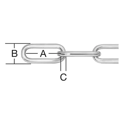 Řetěz ocel c 3mm nerez